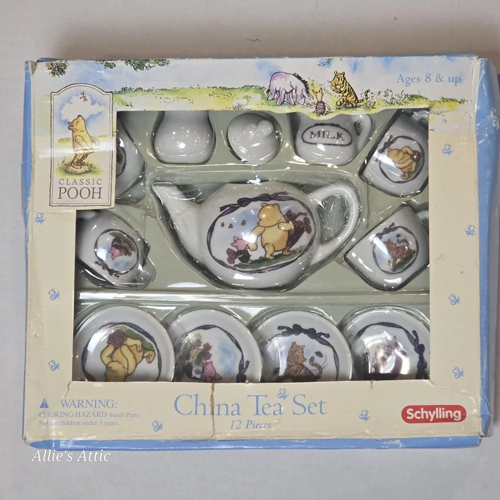 Classic Pooh Tea Set 12 Piece Winnie The Pooh And Friends China Toy New In Box